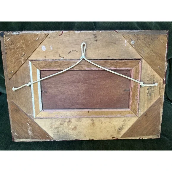 I Cafieri Oil Painting Autumn River Landscape Ornate Wooden Frame Mid century - Picture 7 of 12